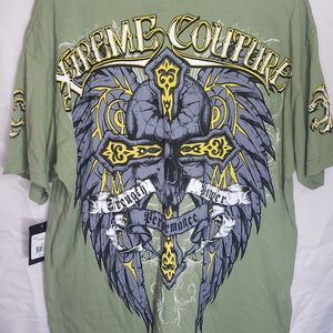 Xtreme Couture XL Thor green t-shirt NWT